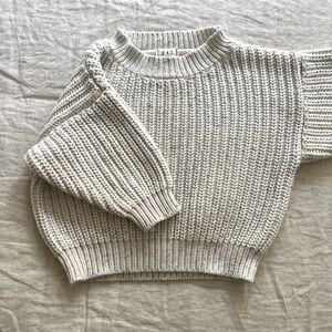 OAT CO Pebble Chunky Sweater, 6/12 mos